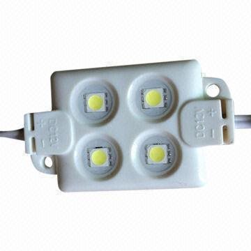 Módulo 4 LED SMD 5050 1W Branco Frio