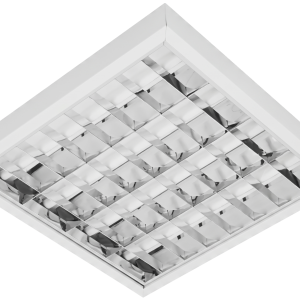Armadura Saliente de Grelha com Lâminas 4x60cm para Tubos LED