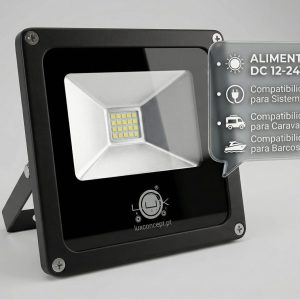 Projetor LED Exterior 10W Slim DC 12V/24V IP65