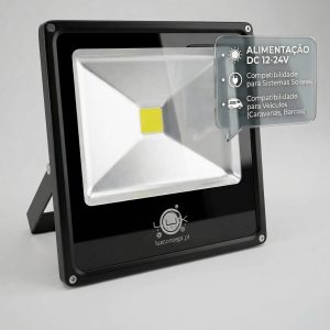 Projetor LED Exterior 30W Slim DC 12V/24V IP65