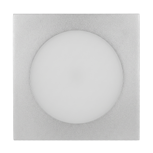 Painel LED Downlight Quadrado 6W 6500K Prateado Ultra Fino