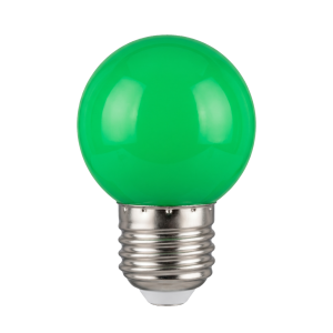 Lâmpada LED E27 G45 3W Verde
